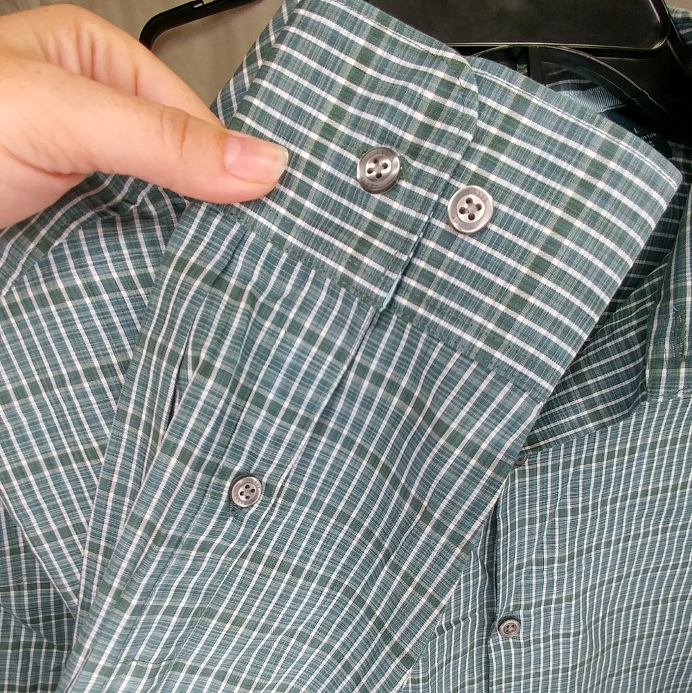 Perry Ellis Long Sleeve Button Down Shirt Size L - Picture 4 of 4